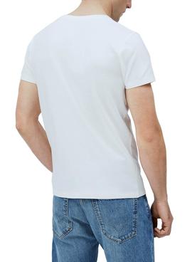 Camiseta Pepe Jeans Manu Blanco Para Hombre