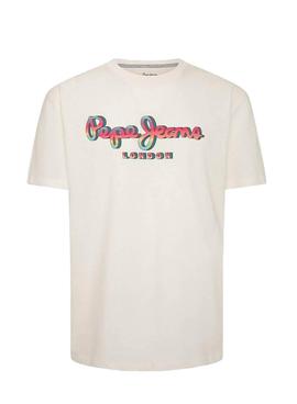 Camiseta Pepe Jeans Marco Blanco Para Hombre