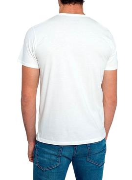Camiseta Pepe Jeans Matt Blanco Para Hombre