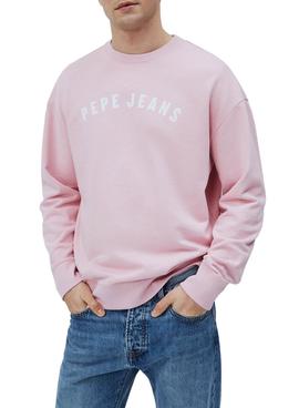 Sudadera Pepe Jeans Malik Rosa Para Hombre 