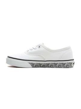 Zapatillas Vans Authentic Blanco Zebra Para Niña