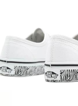 Zapatillas Vans Authentic Blanco Zebra Para Niña