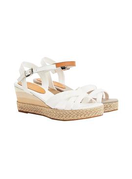 Sandalias Tommy Hilfiger Gradient Blanco Mujer