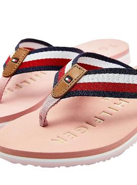 Chanclas Tommy Hilfiger Tommy Ribbon Rosa Mujer