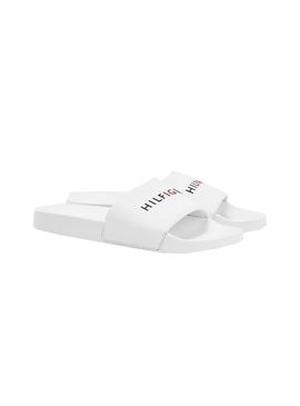 Chanclas Tommy Hilfiger Raised Pool Blanco Hombre