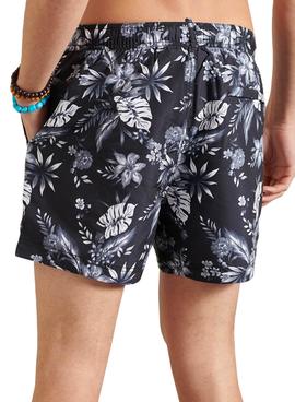 Bañador Superdry Super Beach Negro Para Hombre