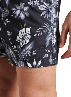 Bañador Superdry Super Beach Negro Para Hombre