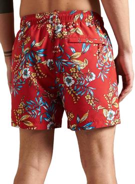 Bañador Superdry Super Beach Volley Rojo Hombre