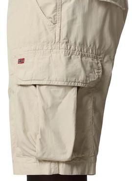 Bermuda Napapijri Noto Beige Para Hombre