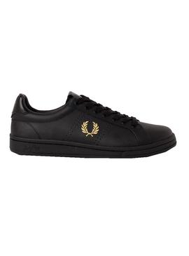 Zapatillas Fred Perry Leather Negro Hombre Mujer