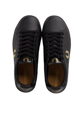 Zapatillas Fred Perry Leather Negro Hombre Mujer