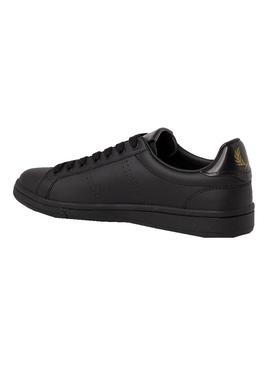 Zapatillas Fred Perry Leather Negro Hombre Mujer