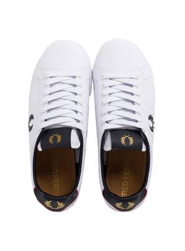 Zapatillas Fred Perry Leather Blanco Para Hombre 