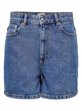 Short Only Bay Life Azul Para Mujer