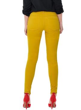 Pantalon Only Rain Dorado