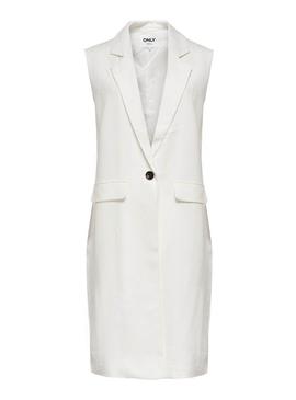 Cazadora Only Mago Life Blanco Para Mujer