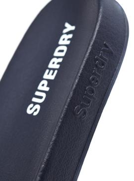 Chanclas Superdry Core Pool Slide Marino Hombre