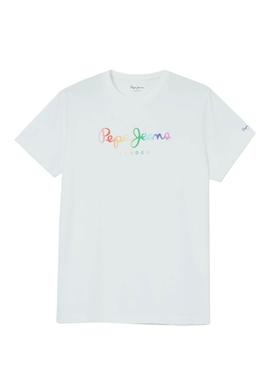 Camiseta Pepe Jeans Rivera Blanco Para Hombre