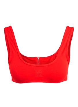 Top De Bikini Adidas Adicolor Classics Rojo Mujer