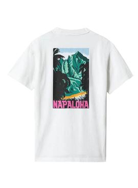 Camiseta Napapijri S-Alhoa Blanco Hombre Mujer