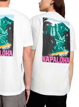 Camiseta Napapijri S-Alhoa Blanco Hombre Mujer