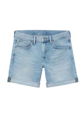 Bermuda Pepe Jeans Cane Short Azul Para Hombre