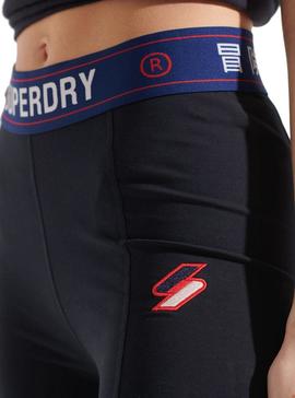 Mallas Ciclistas Superdry Sportstyle Negro Mujer