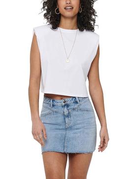 Top Only Jen Life Blanco Para Mujer