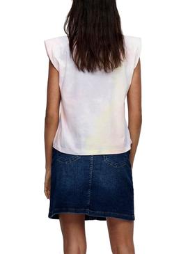 Camiseta Only Amy Padded Blanco Para Mujer