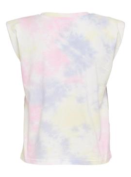 Camiseta Only Amy Padded Blanco Para Mujer