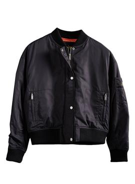 Chaqueta Superdry Modern Utility Negro Para Mujer