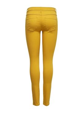 Pantalon Only Rain Dorado