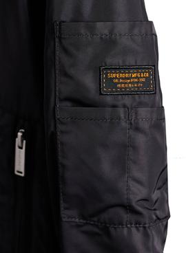 Chaqueta Superdry Modern Utility Negro Para Mujer