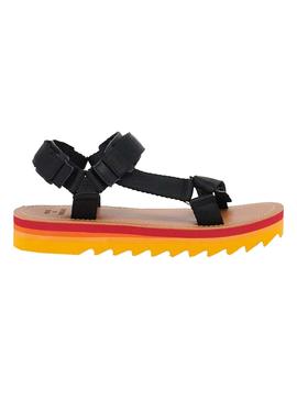 Sandalias Superdry Surf Trek Negro Para Mujer