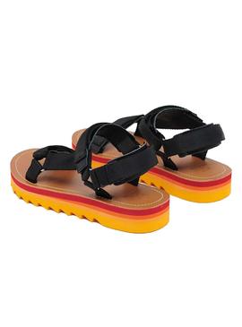 Sandalias Superdry Surf Trek Negro Para Mujer