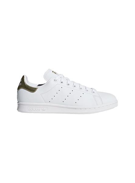 adidas stan smith blanco y dorado