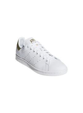 Zapatillas Adidas Stan Smith Blanco Dorado Mujer