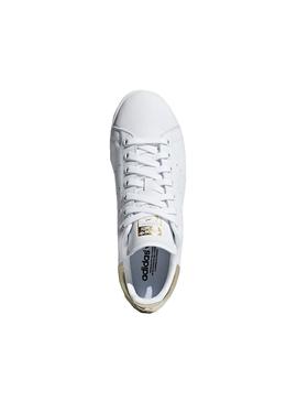 Zapatillas Adidas Stan Smith Blanco Dorado Mujer