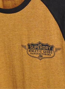Camiseta Superdry Speedway Amarillo Para Hombre