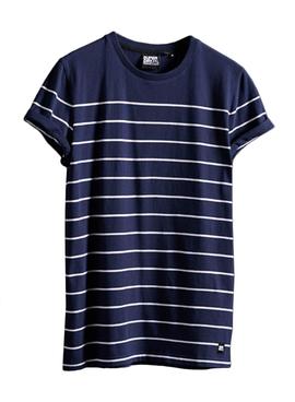 Camiseta Superdry Bretton Marino Para Hombre