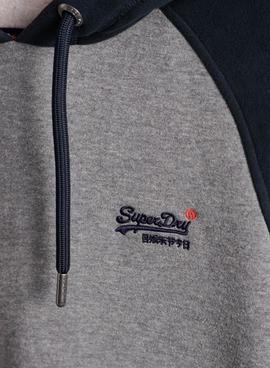 Sudadera Superdry Ol Classic Raglan Gris Hombre