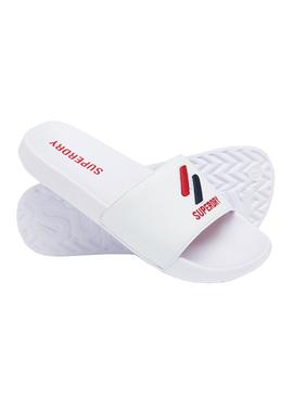 Chanclas Superdry Core Pool Blanco Para Hombre