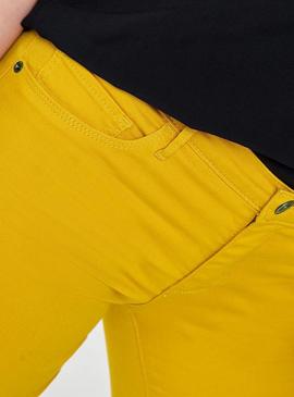 Pantalon Only Rain Dorado