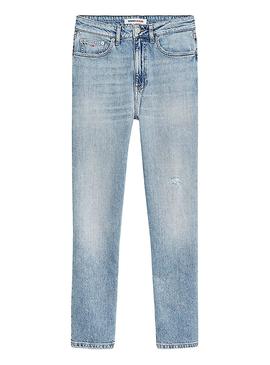 Pantalón Tommy Jeans Harper Azul Para Mujer