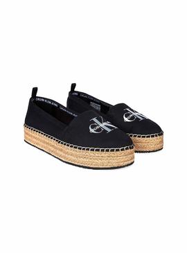 Alpargatas Calvin Klein Espadrille Negro Mujer