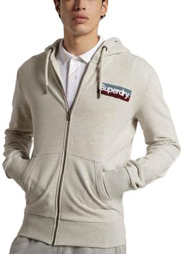 Sudadera Superdry Workwear Blanco Para Hombre