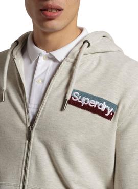 Sudadera Superdry Workwear Blanco Para Hombre