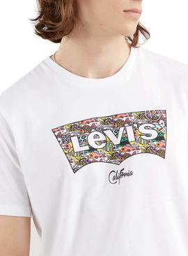 Camiseta Levis Housemark Graphic Blanco Hombre