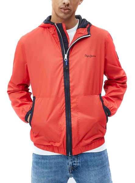 Chaqueta Jeans Rojo para