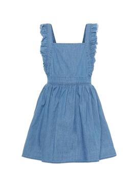 Vestido Vaquero Basha Azul Para Niña